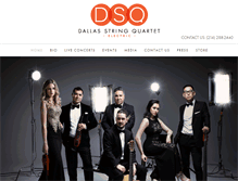 Tablet Screenshot of dallasstringquartet.com